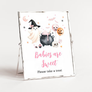 Rosa spök Little Boo-bebisar är söta skylt