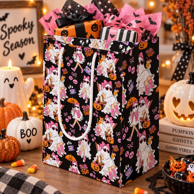 Rosa spökflicka Halloween Söt Skräck (Skapare uppladdad)
