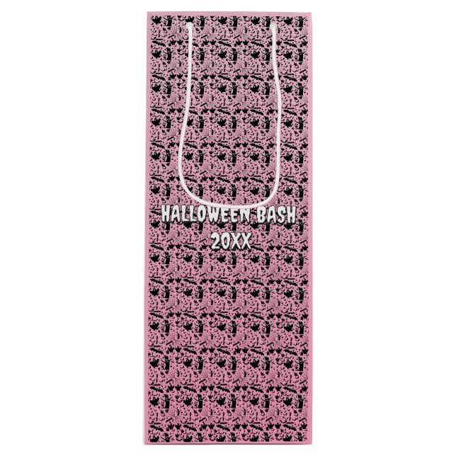 Rosa spöklik Halloween-mönster (Framsidan)