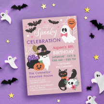 Rosa Spooky Firande Girl Halloween Birthday
