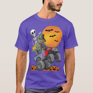 Rosa Spooky Halloween Monster Lastbil Pumpkin Mumm T Shirt