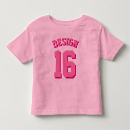 Rosa sportar Jersey för småbarn | Tee