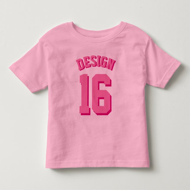 Rosa sportar Jersey för småbarn | Tee (Framsida)
