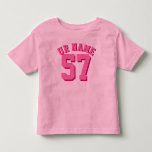Rosa sportar Jersey för småbarn   Tee Shirt