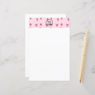 Rosa sportföretag mönster