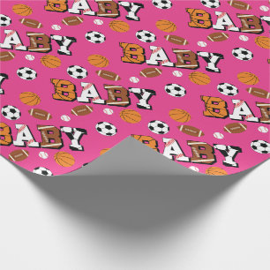 Rosa Sports Baby Shower Girl Presentpapper