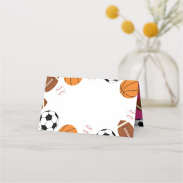 Rosa Sports Baby Shower Placeringskort
