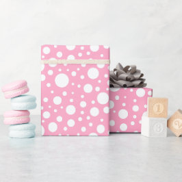 Rosa Spots Wrapping Papper Presentpapper