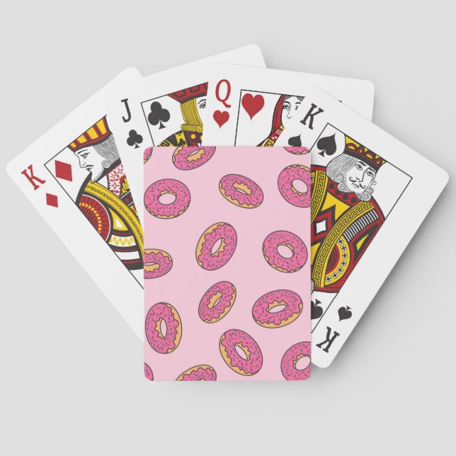 Rosa Sprinkle Donut Mönster Casinokort (Baksidan)