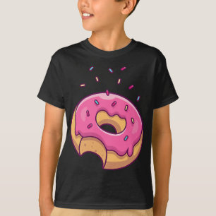 Rosa Sprinkle Donut Pocket Doughnut Älskare T Shirt