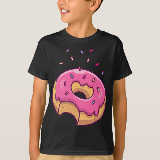 Rosa Sprinkle Donut Pocket Doughnut Älskare T Shirt