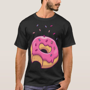 Rosa Sprinkle Donut Pocket Doughnut Älskare T Shirt