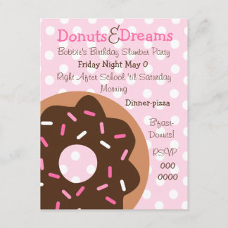 Rosa Sprinkles Inbjudningar