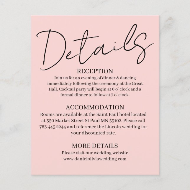 Rosa Square Bröllop (Framsida)