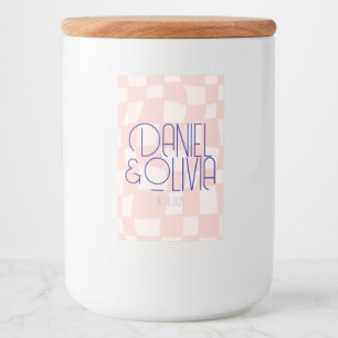 Rosa Square Bröllop Mat Etikett