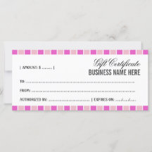 Rosa Squares Gift Certificate