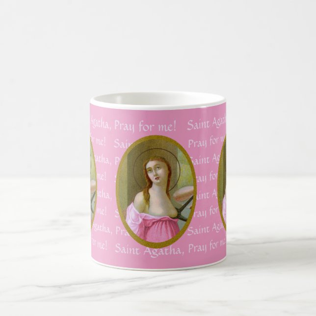 Rosa St. Agatha (M 003) 11 oz. Kaffe Mugg (Center)