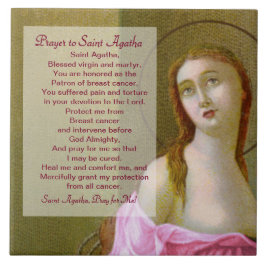 Rosa St. Agatha (M 003) Keramik Tile 2 Kakelplatta