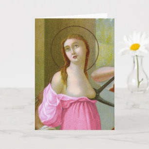 Rosa St. Agatha (M 003) Tomt gratulationskort Kort