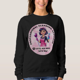 Rosa städhjälp uniform för städtjänst t shirt