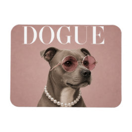 Rosa Staffordshire Bull Terrier Staffie Covergirl Magnet