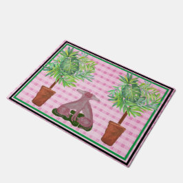 Rosa Staffordshire Hundar Mat doormat matta