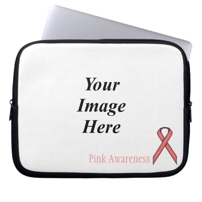 Rosa Standard Ribbon av Kenneth Yoncich Laptop Sleeve (Framsidan)
