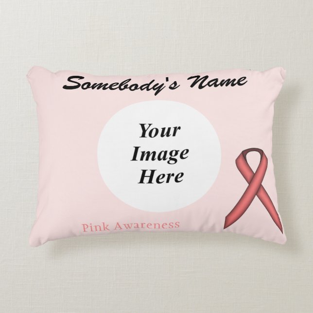 Rosa Standard Ribbon Template by Kenneth Yoncich Prydnadskudde (Framsidan)