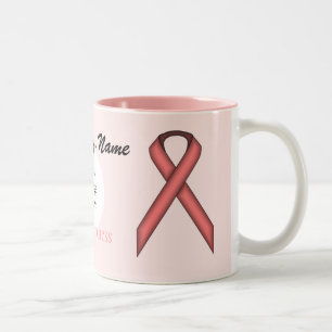 Rosa Standard Ribbon Tmpl av Kenneth Yoncich Två-Tonad Mugg
