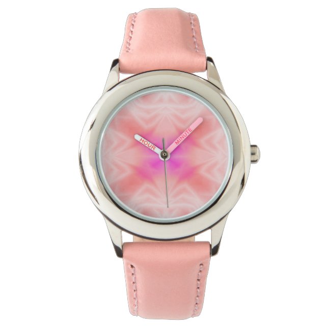 Rosa Stänk Armbandsur (Framsida)