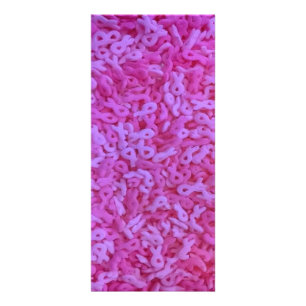 Rosa stänk för bandbröstcancermedvetenhet reklamkort
