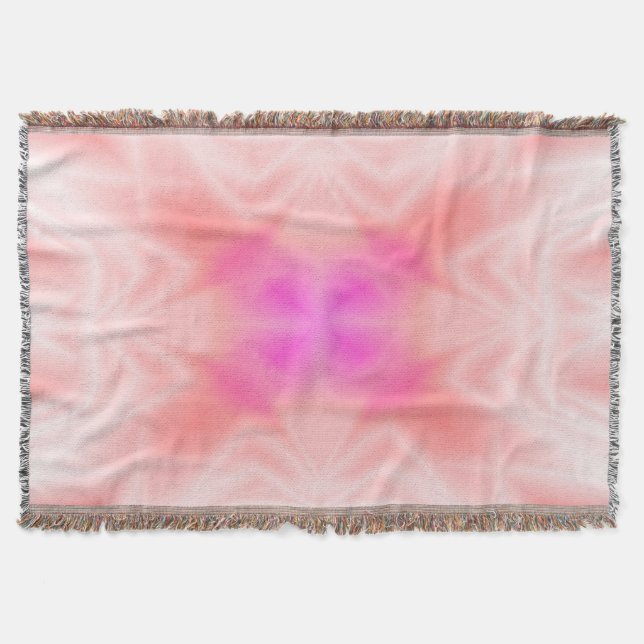 Rosa Stänk Mysfilt (Framsidan)