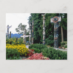 Rosa Stanley Park, Vancouver-blommor Vykort