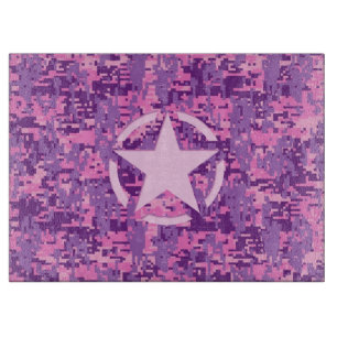Rosa Star Deco on Digital Camo Stil