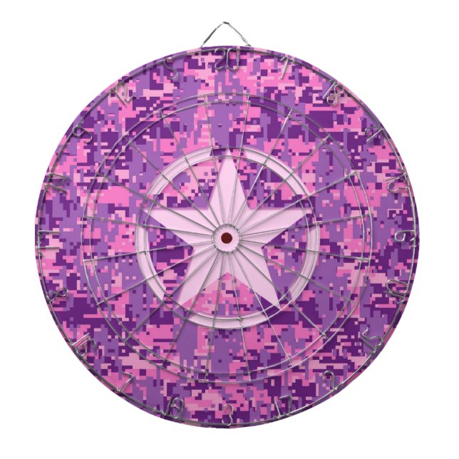 Rosa Star Deco on Digital Camo Stil Piltavla (Framsidan)