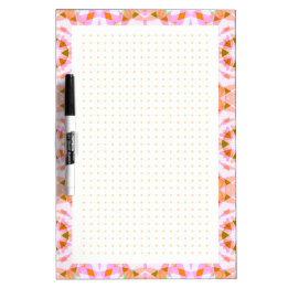 Rosa Star Dot Grid College Girl School Planner Skrivtavla