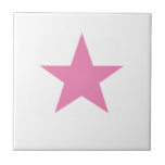 Rosa Star Kakelplatta<br><div class="desc">Rosa Star Ceramic Tile. Stjärnor är alltid i mode!</div>