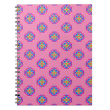 Rosa Star Mandala Mönster Boho bärbar dator
