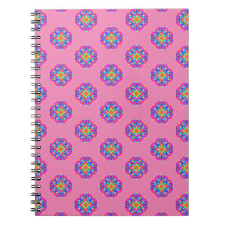 Rosa Star Mandala Mönster Boho bärbar dator Anteckningsbok
