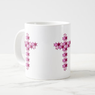 Rosa Star of David Kor Optical Illusion Jumbo Mugg