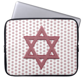 Rosa Star of David Seamless Laptop Fodral