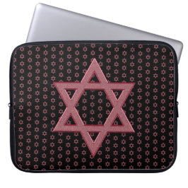 Rosa Star of David Seamless Laptop Fodral
