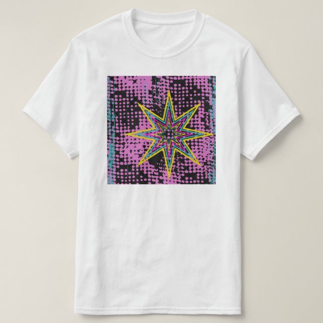 Rosa Star Tee Shirt (Design framsida)