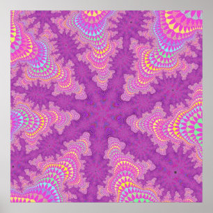 Rosa Starburst Poster
