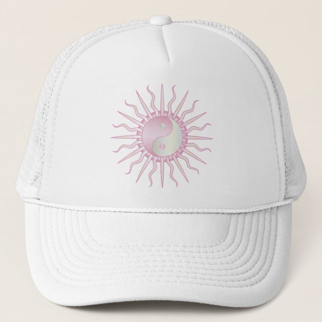 Rosa Starburst Yin Yang Keps (Framsida)