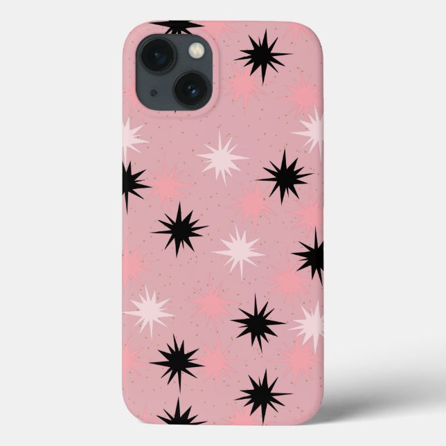 Rosa Starbursts iPhone 6/6S Fodral (Baksida)