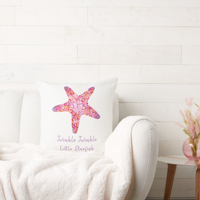 Rosa Starfish Square Pillow Kudde (Soffa)
