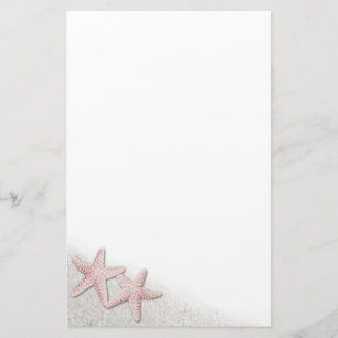 Rosa Starfish-stationär Brevpapper