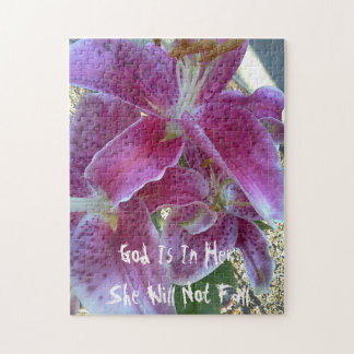 Rosa Stargazer Gud är i henne kommer hon inte att Pussel