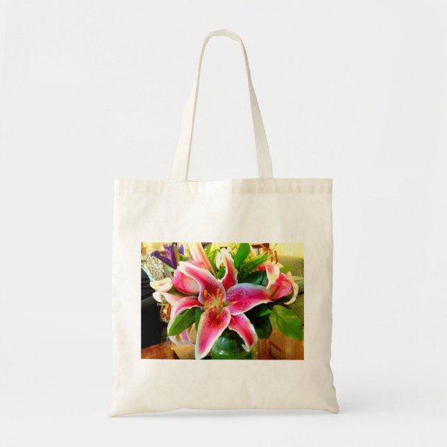 rosa stargazer lila tobag tygkasse (Framsidan)